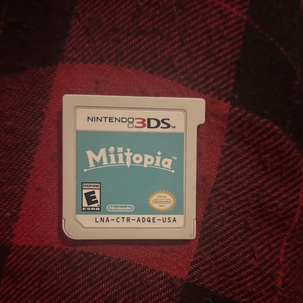 Nintendo 3DS Miitopia Game - Teal and Silver (No Case)